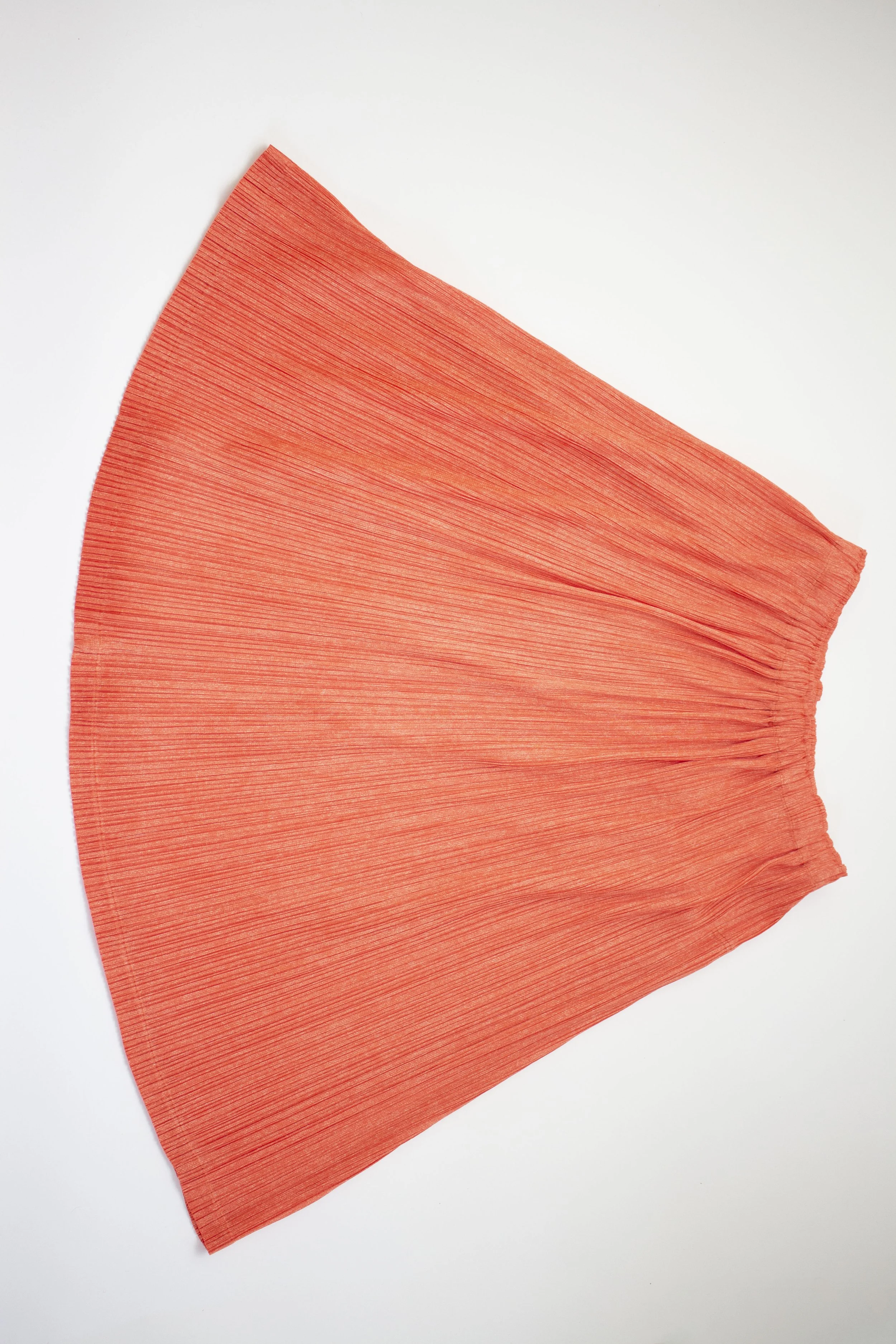 PLEATS PLEASE Issey Miyake Sunset Orange Skirt — Sozo Amour